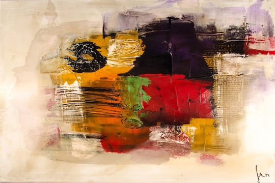 Pictură Abstractă Modernă 2 Cadre pe Pânză 105x70cm