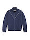 Tommy Hilfiger Cardigan pentru copii din material frotirat Albastru marin