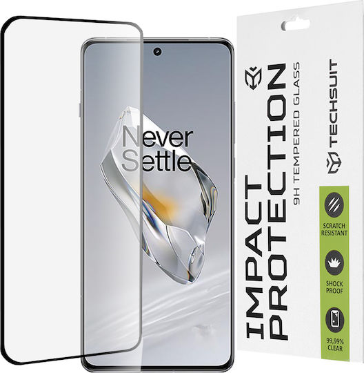 Techsuit 111d Full Glue Full Face Tempered Glass Black (OnePlus 12)