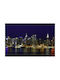 Manhattan New York Noaptea Cadru pe Pânză 75x50cm