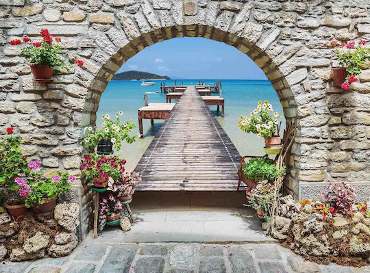 Tapet Autocolant De Perete Gate To Sea 300x250cm Lavabil
