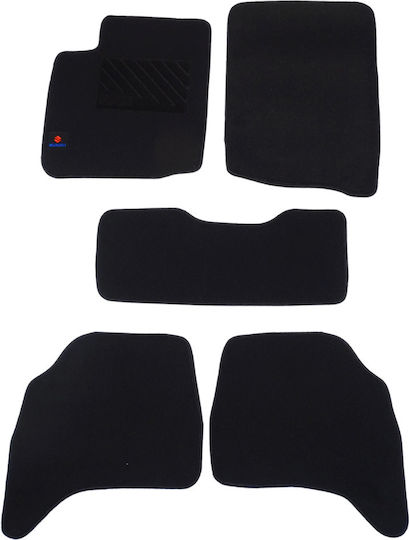 Autopataki Set of Front and Rear Mats 5pcs for Suzuki Grand Vitara 1998-2005 Black