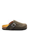 Anatomical Leather Women's Slippers Gray