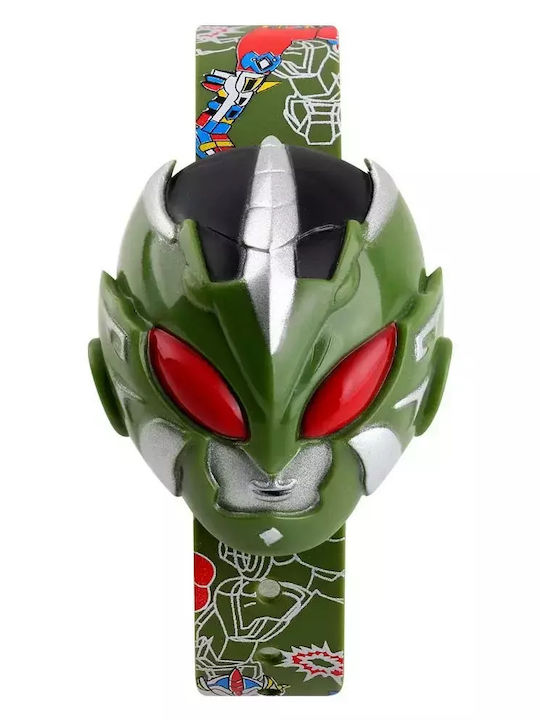 Skmei Παιδικό Ψηφιακό Ρολόι Power Rangers Πράσινο