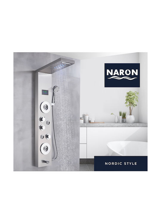 Naron Hydro-Massage-Säule Silber