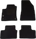 Autopataki Set of Front and Rear Mats 4pcs for Mercedes-Benz V Renault Clio Black