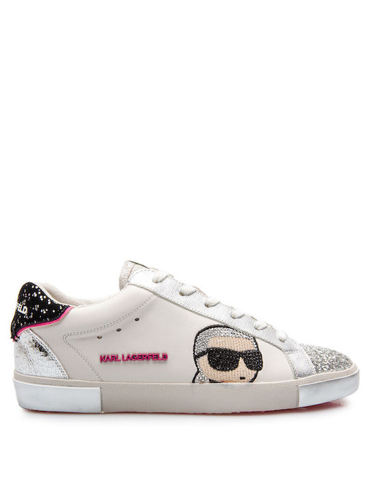 Karl Lagerfeld Γυναικεία Sneakers Λευκά