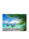Tapet Autocolant De Perete Boats Among Palm Trees 200x150cm Lavabil