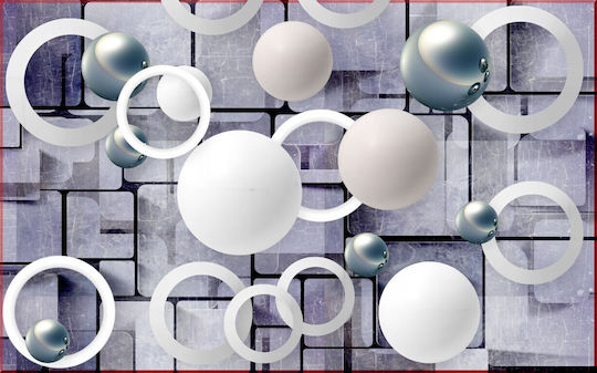 Стикер Тапет За Стени Balls Circles Abstract 350x250см Миещ се