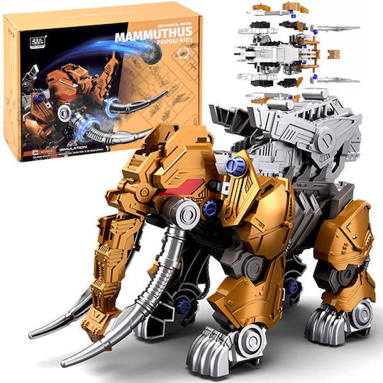 Jokomisiada Kunststoff-Bauspielzeug Mammoth Mechanical Folding Model für Kinder ab 8+ Jahre Jahren