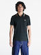 Fred Perry Twin Tipped Men's Short Sleeve Blouse Polo Night Green/ Warm Grey/ Light Rust