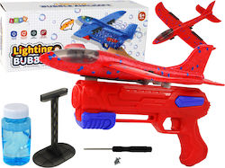 Lean Toys Airplane Seifenblasen Launcher Pistole Rot
