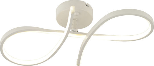 ArteLibre Auriga Ceiling Mount Light 52cm White with Integrated LED