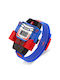 Skmei Kids Digital Watch Transformers Optimus with Rubber/Plastic Strap Blue/Red