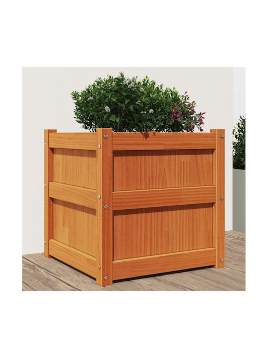 vidaXL Planter Box 50x50cm Coffee 837418