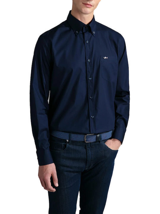 Paul & Shark Men's Shirt Long Sleeve Blue