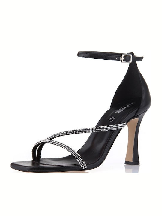 Il Mio Collection Leder Sandalen Schwarz