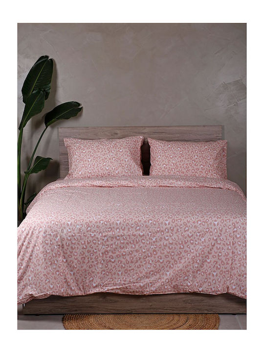 Sunshine Παπλωματοθήκη Βαμβακερή Μονή 170x250 Feelings 2044 Pink