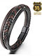 Leather 55 Ανδρικό Βραχιόλι από Δέρμα