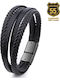 Leather 55 Men's Bracelet made of Leather