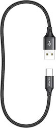 Awei USB 2.0 Cable USB-C Male - USB-A Black 0.6m 887998 Awei USB 2.0 Cable USB-C Male - USB-A Black 0.6m 887998