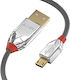 Lindy Редовна USB 2.0 до микро USB кабел Сив 0.5м (36651) 1бр