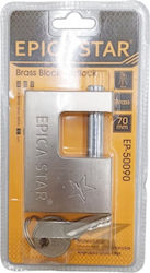 Epica Star Vorhängeschloss Monoblock mit Schlüssel 70mm