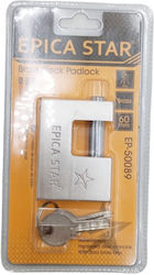 Epica Star Vorhängeschloss Monoblock mit Schlüssel 60mm