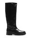 Maritan Leather Women's Boots with Zipper Black