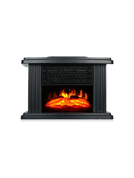 Επιτοίχιο Ηλεκτρικό Τζάκι 1000W 12x12cm Μαύρο