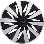 J-Tec Set de tăvi pentru jante auto Lazio cu emblema Ford 4buc 15" Argint