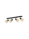 Eglo Spot with 4 Lights and with Socket E27 in Black Color