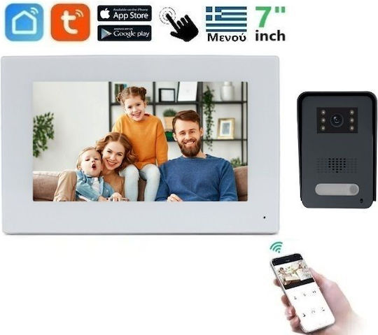 Joytimer Wireless Video Intercom Set Wi-Fi Black
