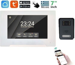 Joytimer Wireless Video Intercom Set Wi-Fi White