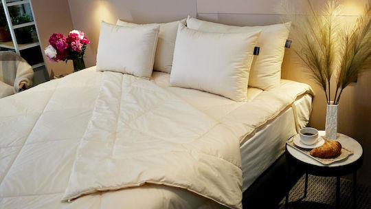 Valeria Home Πάπλωμα Μονό με Γέμιση Λινού & Μεταξιού 160x220εκ. Flaxilk 200 GSM
