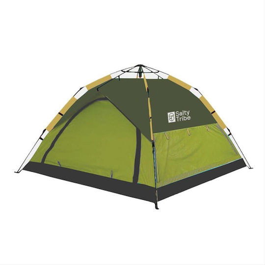 Salty Tribe TEQUESTA Αυτόματη Σκηνή Camping Igloo Πράσινη 3 Εποχών για 3 Άτομα 210x210x135εκ.