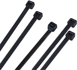 Invictus Δεματικά Καλωδίων Πλαστικά 400mmx5mm σε Μαύρο χρώμα (100τμχ) (22.03.0099)