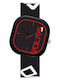 Sanda Ceas analogic pentru copii cu curea din cauciuc/plastic Black-Red
