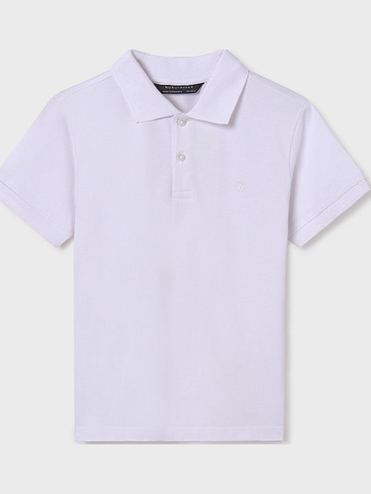 Mayoral Παιδικό Polo Κοντομάνικο Εκρού