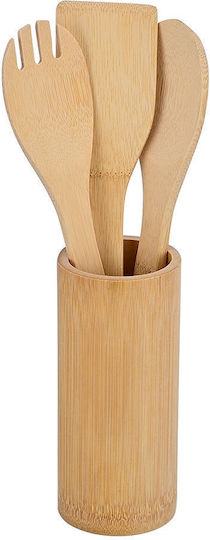 Cooking Utensils Bamboo Essentials Case 4 Pieces
