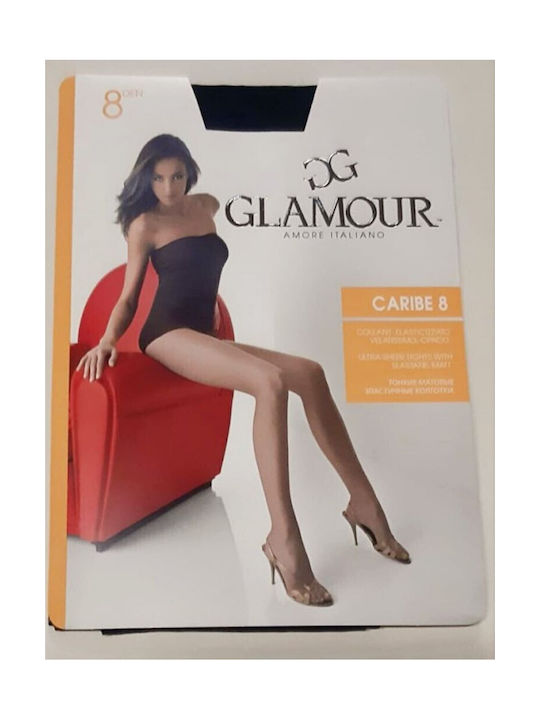 Glamour Γυναικείο Καλσόν 8 Den Μαύρο