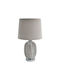 Fylliana 23042 Glass Table Lamp for Socket E27 with White Shade and Base