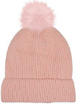 Stamion Pom Pom Beanie Beanie Knitted in Pink c...