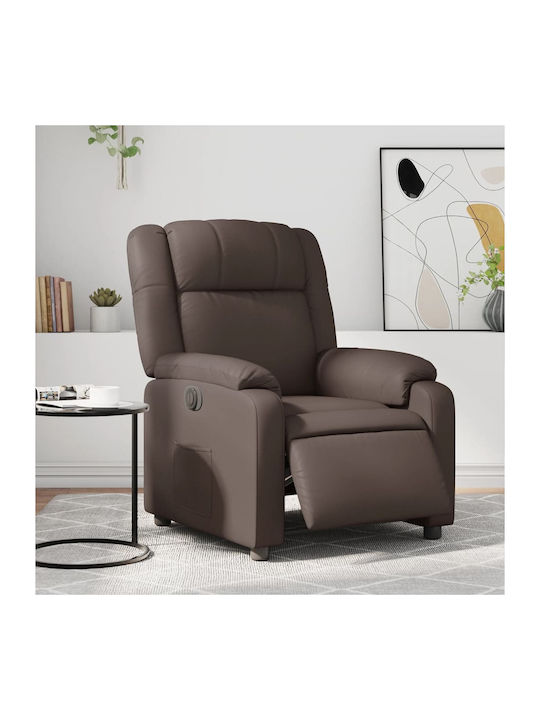 Фотьойл Relax С поставка за крака Кафяв 77x95x99см