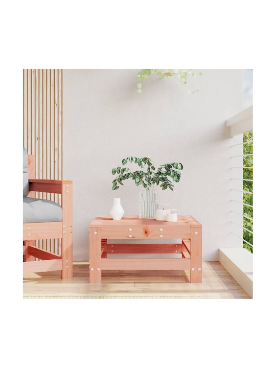 Wooden Garden Stool Cube Outdoor Brown 57.5x57....