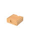 Estia Bamboo Essentials Σουβέρ Ξύλινο με Βάση Μπεζ 11x11cm 4τμχ