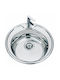 Inter Ceramic Drop-In Кухненски Мивка Inox със Смесител Дължина 49xШирина 49см Сребрист