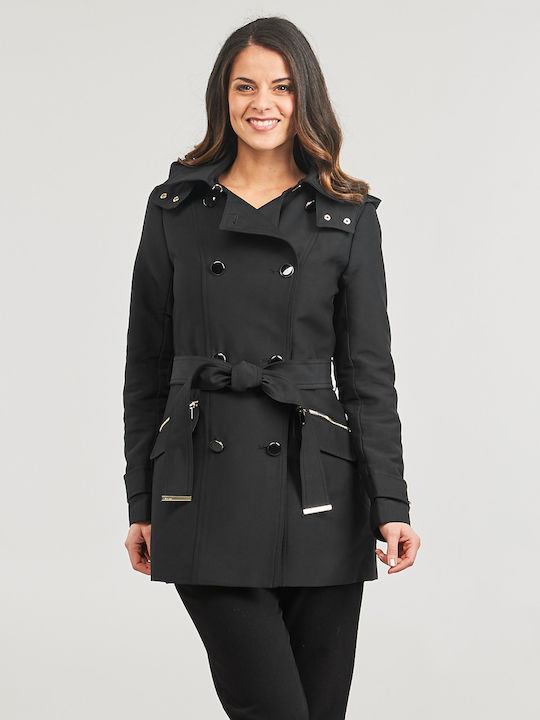 Morgan Damen Schwarz Mantel mit Gürtel 241-GLADIA Skroutz Germany