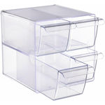 Archivo 2000 Plastic Refrigerator Storage Shelf Transparent 19x15x15cm