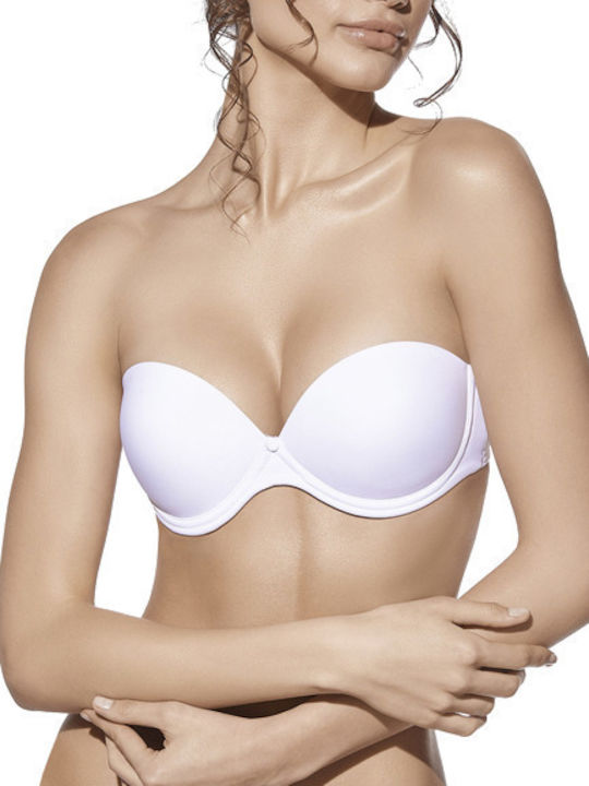 Creaciones Selene Carlota Alb Fără bretele Sutien Push Up